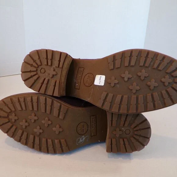 Timberland Purple Suede Waterproof Fur Lined Lace Up Heeled Boots Womens Size 7 - Picture 12 of 14